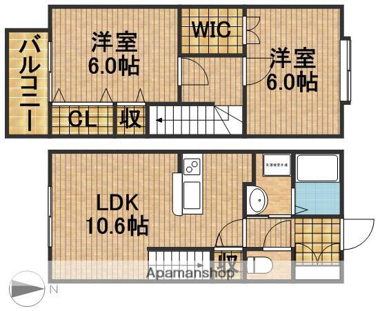 サリエンテ代官山(2LDK)の間取り写真