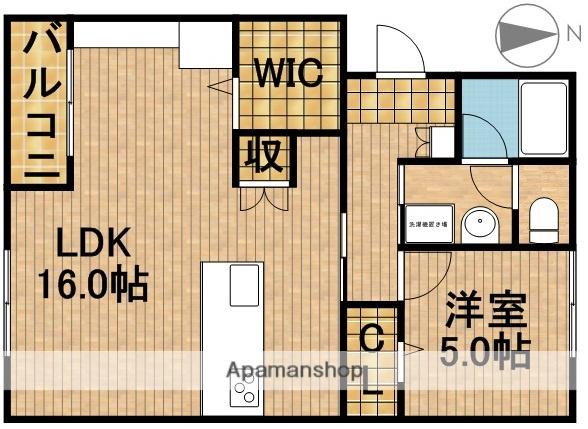 ハイツ大石地所Ⅱ(1LDK/1階)の間取り写真