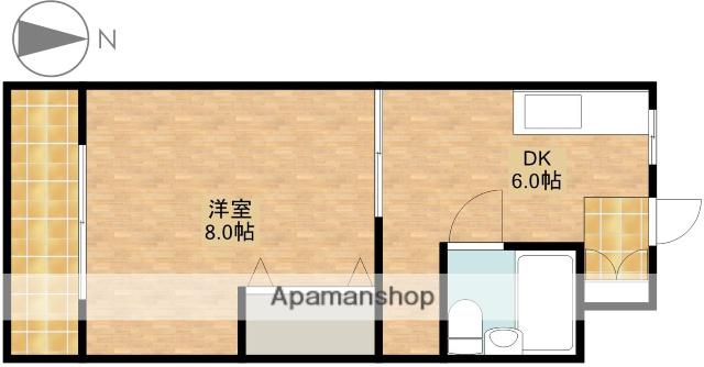 メゾン フェニックス(1DK/3階)の間取り写真