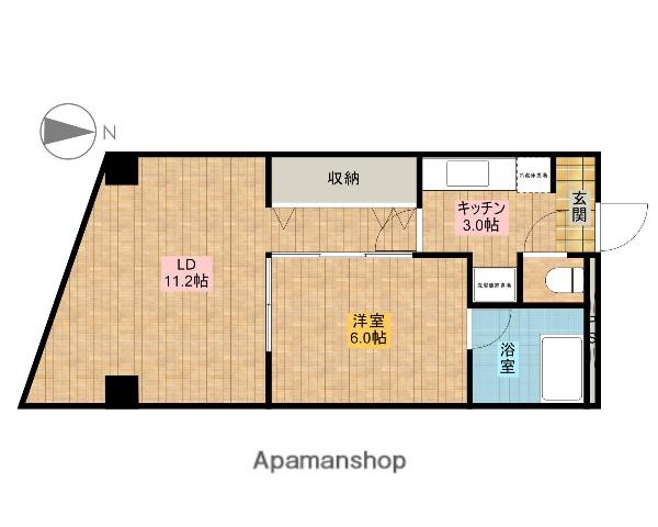 プチタウン半田山(1LDK/2階)の間取り写真