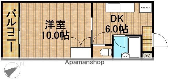 MAISON SOLEIL(1DK/1階)の間取り写真