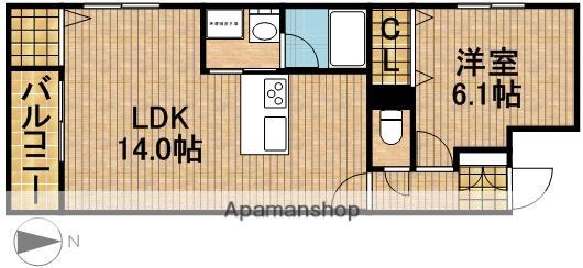 カーサドルチェ(1LDK/2階)の間取り写真