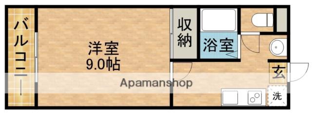 POTETO 2(1K/3階)の間取り写真