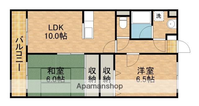 グランシャリオ(2LDK/2階)の間取り写真