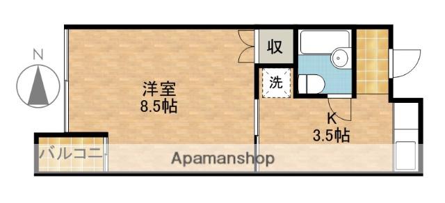 TBクレール(ワンルーム/3階)の間取り写真