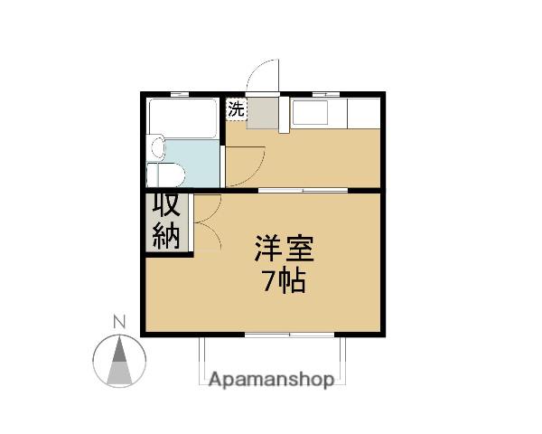マーガレットA(1K/2階)の間取り写真