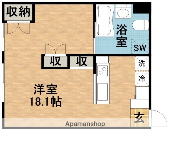 アルコ12(ワンルーム/3階)の間取り写真