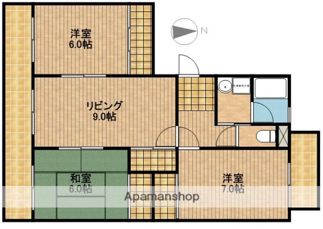 エクレールB(3LDK/2階)の間取り写真