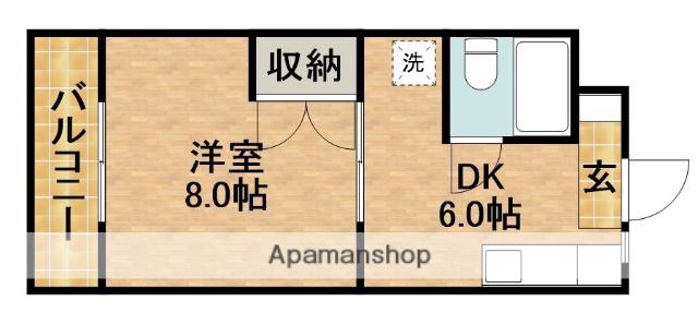 アプローズSHIMAZU(1DK/3階)の間取り写真