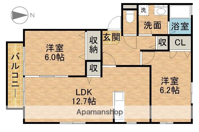 フォレスト(2LDK/1階)の間取り写真