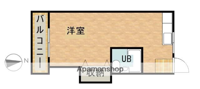 PETIT MAISON(1K/1階)の間取り写真