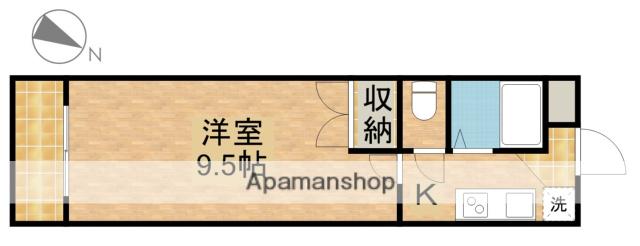 モンレーヴ三方原(1K/2階)の間取り写真