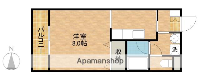 オリオンアパートメント(1K/3階)の間取り写真