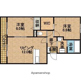クレイン(2LDK/1階)の間取り写真