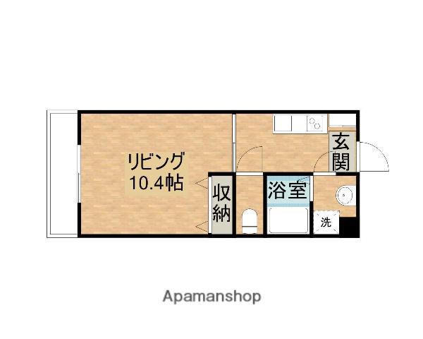 アザレア(1K/1階)の間取り写真