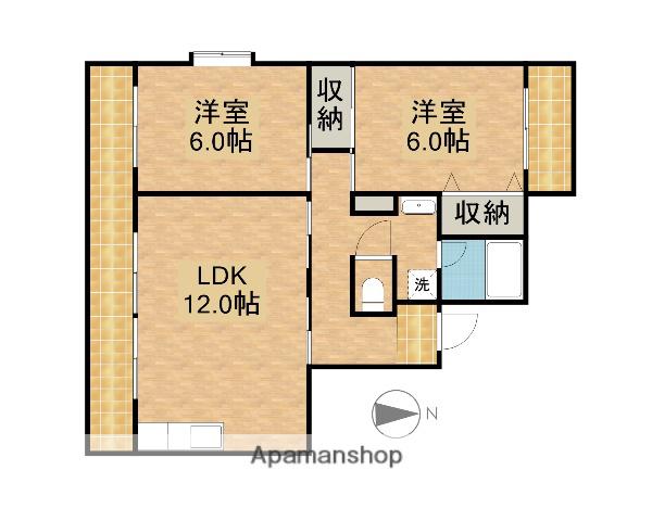 ロイヤルハイツⅠ(2LDK/2階)の間取り写真