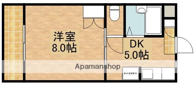 マンションヒカリⅠ(1DK/1階)の間取り写真