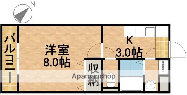 ヴァーチュ(1K/3階)の間取り写真