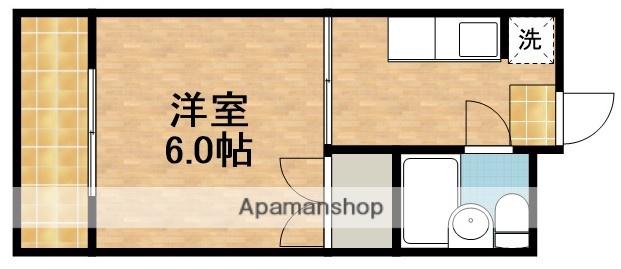 メゾンニシヤマ(1K/1階)の間取り写真