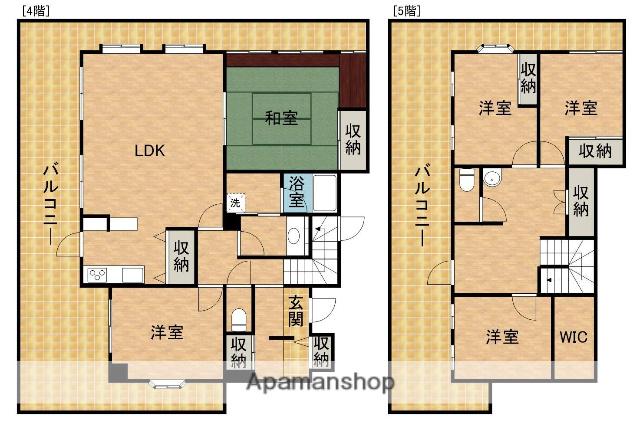 アビタシオンイースト(5LDK/4階)の間取り写真