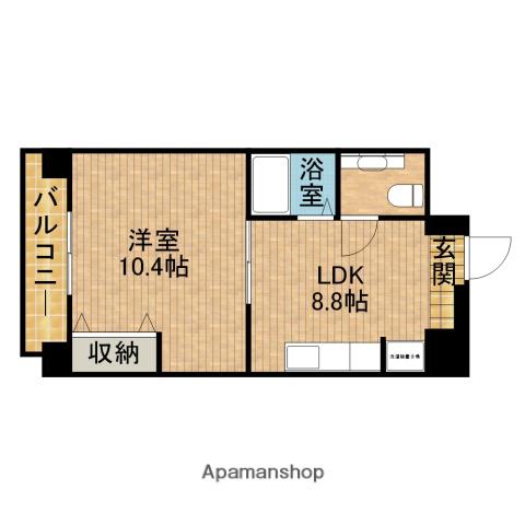 中央煉瓦館(1LDK/7階)の間取り写真