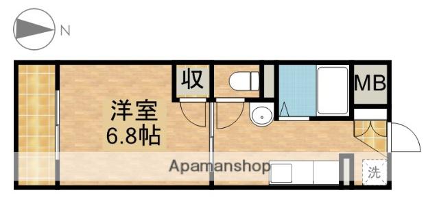 クレール・アン(1K/3階)の間取り写真