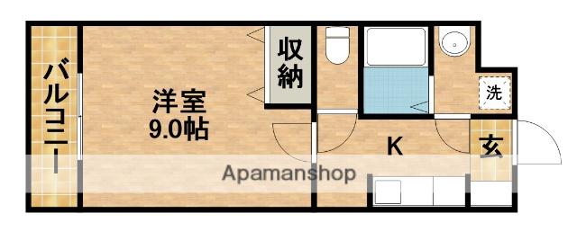 MONATIS Ⅰ(1K/4階)の間取り写真