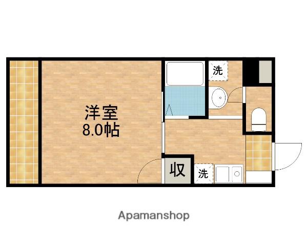 スプランドゥール(1K/3階)の間取り写真
