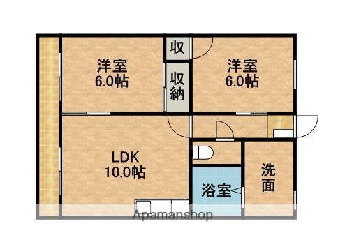 ミッキー(2LDK/2階)の間取り写真