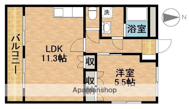 ルナ・エスペランサⅠ(1LDK/3階)の間取り写真