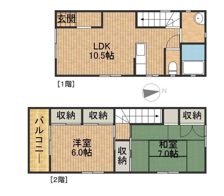 メゾンセギュレ(2LDK)の間取り写真