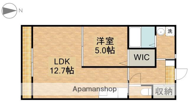 ルナール・イヌイ(1LDK/3階)の間取り写真