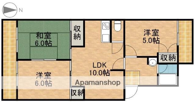 メゾンはまなす(3LDK/2階)の間取り写真