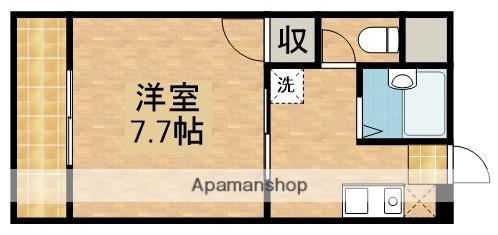 エスポワールⅡ(1K/2階)の間取り写真