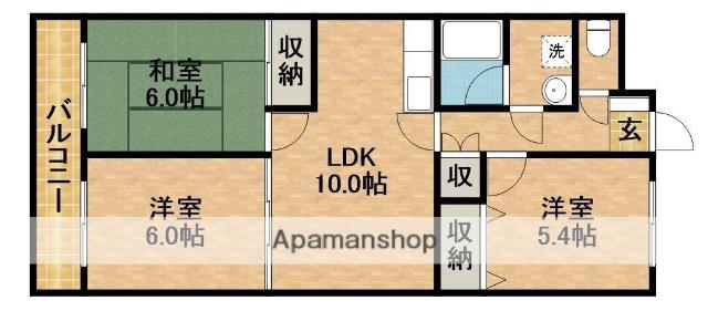 メゾンエトワール(3LDK/3階)の間取り写真