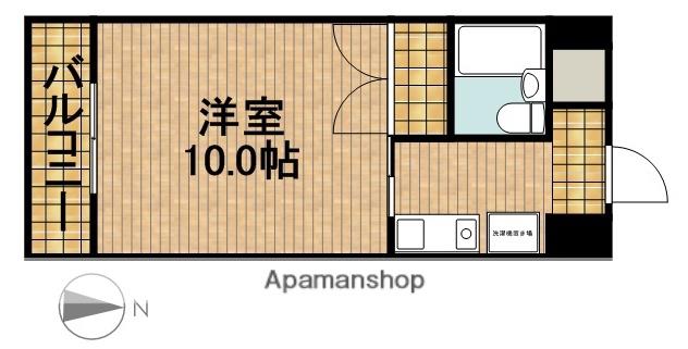 グランメゾン芙蓉(1K/4階)の間取り写真