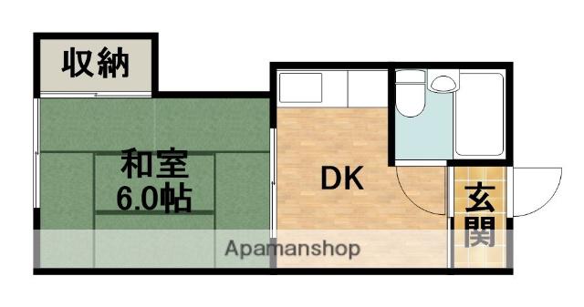 小池グリーンハイツ(1DK/2階)の間取り写真