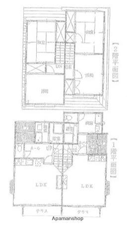 テラスハウス鈴木Ａ(2LDK)の間取り写真