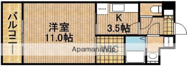 TーAROMAⅡ(1K/2階)の間取り写真