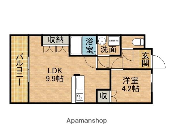 フェリーチェ(1LDK/2階)の間取り写真