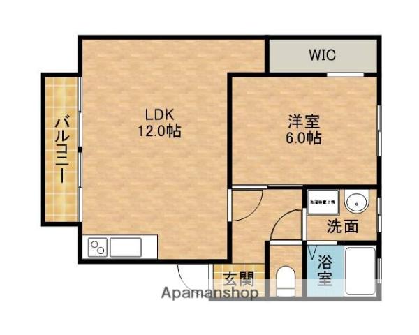 サン・S八楠(1LDK/1階)の間取り写真