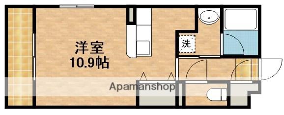 ドリームピア大蒲(ワンルーム/1階)の間取り写真