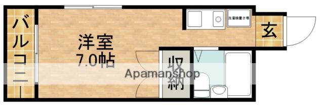 レジデンス浜松(1K/3階)の間取り写真