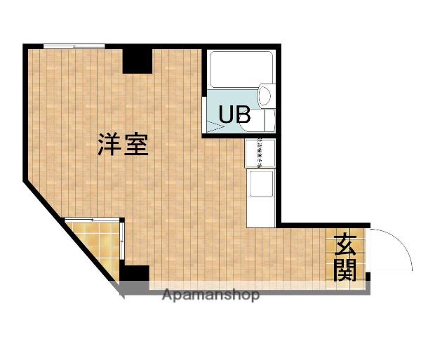 マンショントギヒルズ(ワンルーム/3階)の間取り写真