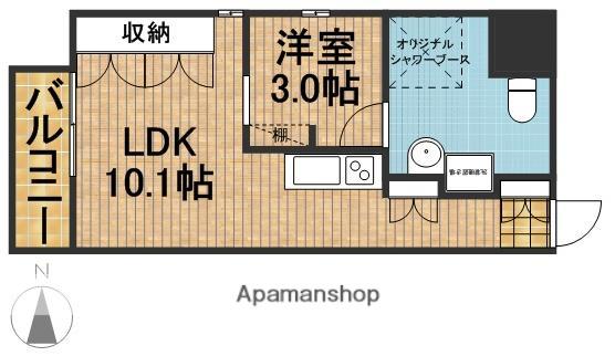 アルコ14(1LDK/8階)の間取り写真