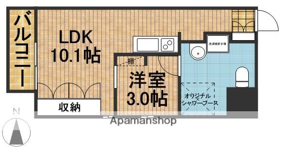 アルコ14(1LDK/8階)の間取り写真