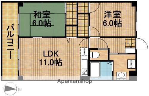 センチュリー21(2LDK/1階)の間取り写真