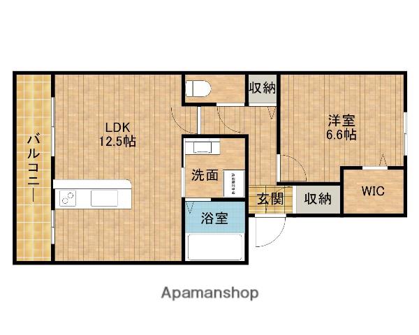 STRIPE SW(1LDK/1階)の間取り写真