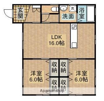 東海道・山陽新幹線 掛川駅 徒歩31分 1階建 築11年(2LDK)の間取り写真
