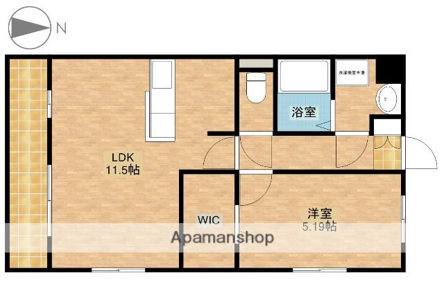 グランソレイユ(1LDK/2階)の間取り写真